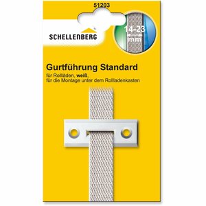 Schellenberg Rollladen-Gurtführung Standard Mini/Maxi 45 mm Eckig Weiß