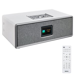 MEDION P85700 All-in-One Audio-System, 7,1 cm (2,8'') TFT-Display, Homestyle Wandhalterung, Internet- & DAB+, Bluetooth®, Nachtlichtfunktion und USB-Anschluss, 2 x 10 W RMS Ausgangsleistung