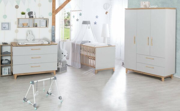 Bild 1 von roba® Babyzimmer-Komplettset »Caro«, (Set, 3-St., Kinderbett, Schrank, Wickelkommode), mit Kinderbett, Schrank und Wickelkommode