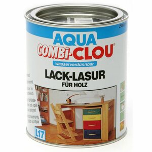 Aqua Combi-Clou Lack-Lasur Weiß 750 ml