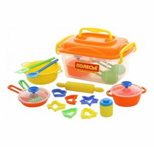 Polesie Spielgeschirr »Spielzeug 56634, 20-teiliges Koch- und Backzubehör-Set«, Kinderküche