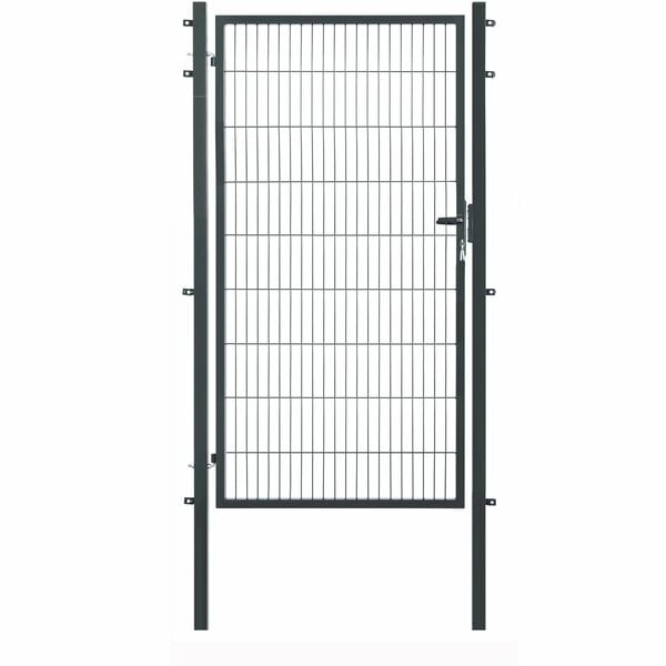 Bild 1 von Floraworld Einzeltor für Doppelstabmattenzaun Anthrazit 180 cm x 120 cm