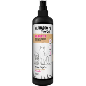 Milbenspray für Hunde und Katzen | 500ml | Hochwirksame Milbenabwehr | ohne DEET | Milbhunter Ectospray