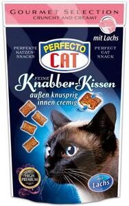 Perfecto Cat Feine Knabber Kissen mit Lachs