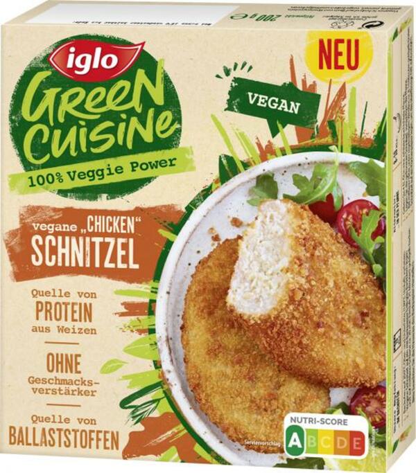 Bild 1 von Iglo Green Cuisine Vegane Chicken Schnitzel