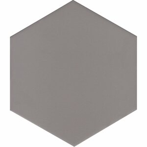 Feinsteinzeug Hexagon Solid Grey Glasiert Matt 21,5 x 25 x 0,9 cm