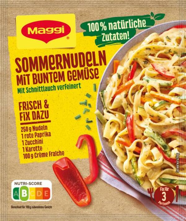 Bild 1 von Maggi Fix für Sommernudeln mit buntem Gemüse