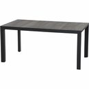 Bild 1 von Siena Garden Silva Dining Tisch Matt Anthrazit - Washed Grey 140x90 cm