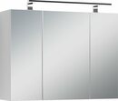 Bild 1 von byLIVING Spiegelschrank »Spree« Breite 80 cm, 3-türig, mit LED Beleuchtung und Schalter-/Steckdosenbox, mit praktischen Ablageböden