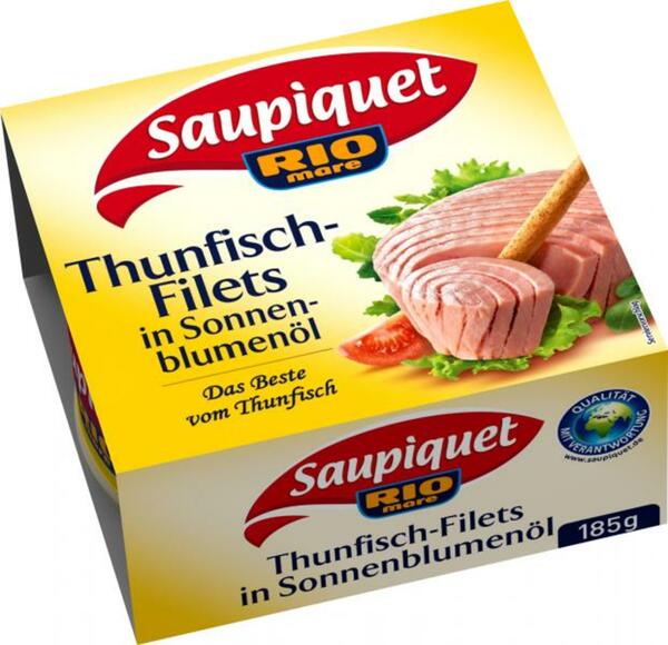 Bild 1 von Saupiquet Thunfischfilets in Sonnenblumenöl