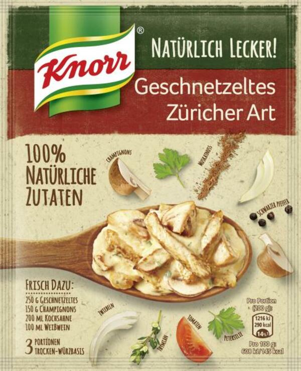 Bild 1 von Knorr Natürlich Lecker! Geschnetzeltes Züricher Art