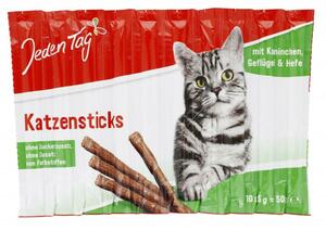 Jeden Tag Katze Snack-Sticks Kaninchen, Geflügel & Hefe