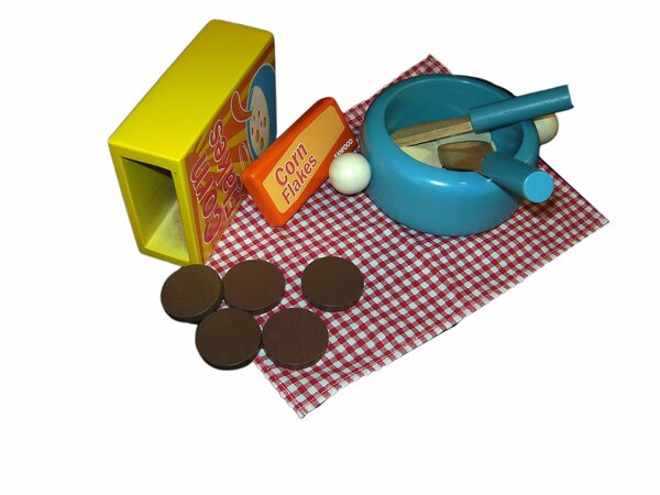 Bild 1 von ESTIA Holzspielwaren Spiellebensmittel »Frühstücksset Cornflakes«