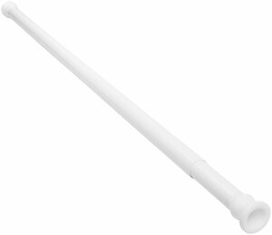 Klemmstange, Sanilo, Ø 28 mm, kürzbar, für Duschvorhänge, Duschvorhangstange weiß 90-170cm
