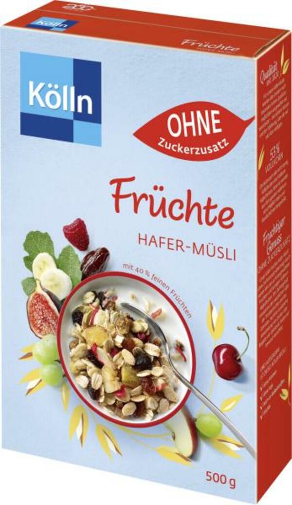 Bild 1 von Kölln Früchte Hafer-Müsli ohne Zuckerzusatz