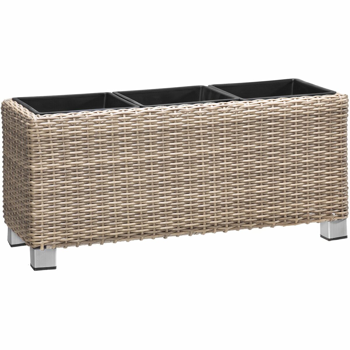 Gartenfreude Pflanzkübel Polyrattan 78 Cm X 27 Cm Naturfarben Von OBI ...