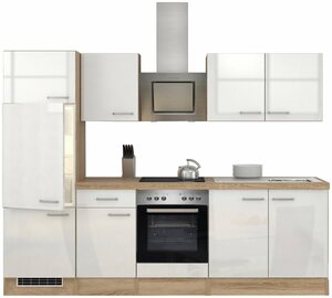 Flex-Well Küchenzeile »Florenz«, mit E-Geräten, Gesamtbreite 270 cm