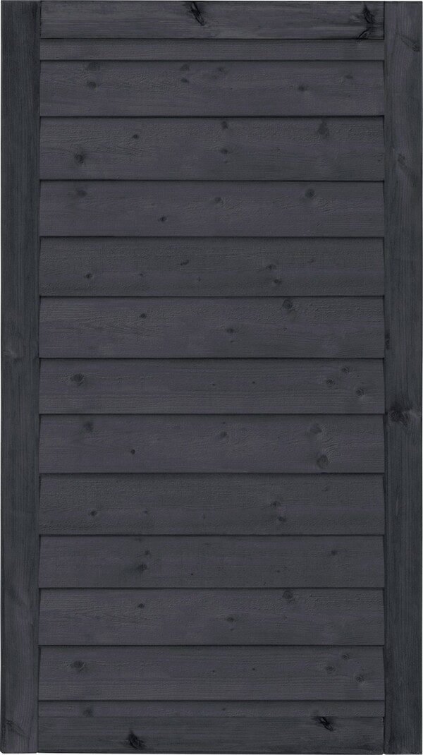 Bild 1 von Plus Einzeltor Klink 100 x 163 cm schwarz Planken 2,7/0,7 x 14 x 177 cm