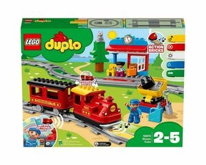 LEGO® Konstruktionsspielsteine »Dampfeisenbahn (10874), LEGO® DUPLO® Town«, (59 St)