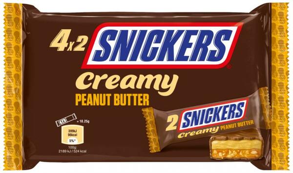 Bild 1 von Snickers Creamy Peanut Butter Schokoriegel Multipack