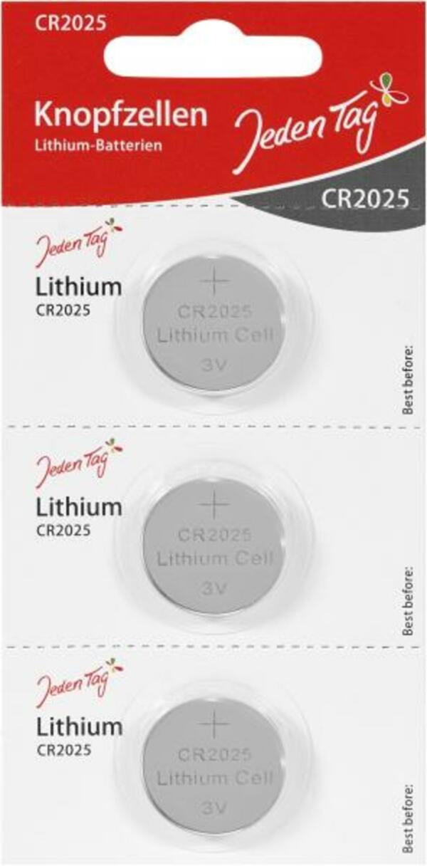 Bild 1 von Jeden Tag Knopfzellen Lithium-Batterien CR2025