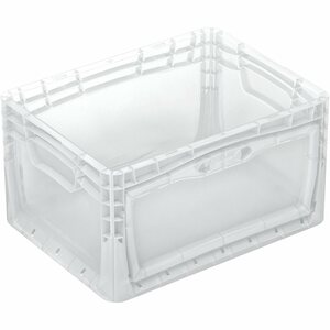 Eurobox-System Box Flap Side 40 x 30 x 22 cm Transparent