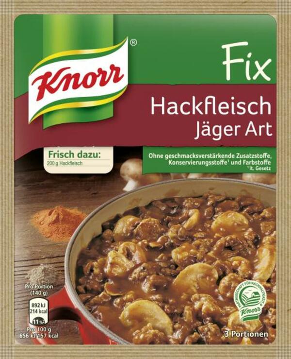 Bild 1 von Knorr Fix Hackfleisch Jäger Art