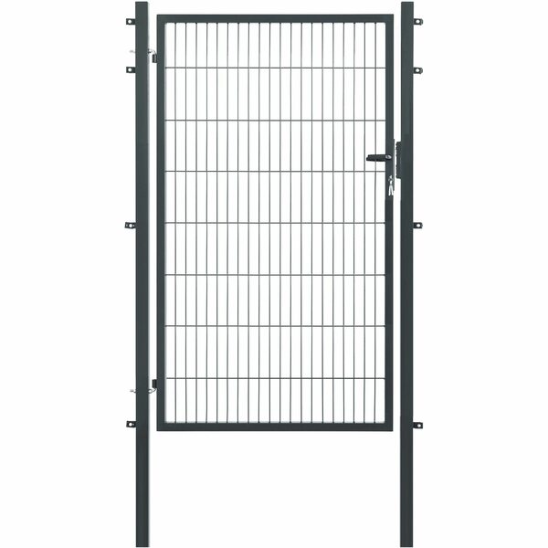 Bild 1 von Floraworld Einzeltor für Doppelstabmattenzaun Anthrazit 160 cm x 120 cm