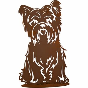 Ferrum Art Design Hund Bello Höhe 40 cm Rostbraun