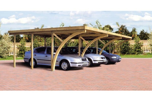 Bild 1 von SKAN HOLZ Einfahrtsbogen für Carport weiß