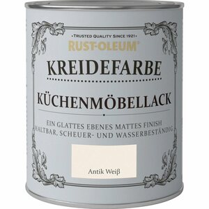 Rust-Oleum Kreidefarbe Küchenmöbellack Antik Weiß matt 750 ml
