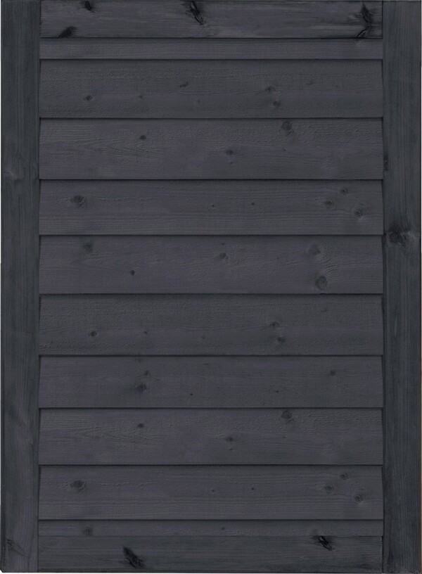 Bild 1 von Plus Einzeltor Klink 100 x 125 cm schwarz Planken 2,7/0,7 x 14 x 177 cm