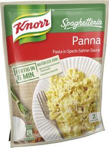 Knorr Spaghetteria Panna Pasta in Speck-Sahne-Sauce