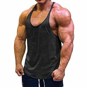Muscle Cmdr Herren Workout Stringer Tanktops Y-Back Gym Fitness Trägershirt,Männer Muskelshirt Training Achselshirt Sport (Blau,Dünne Schulter,S)