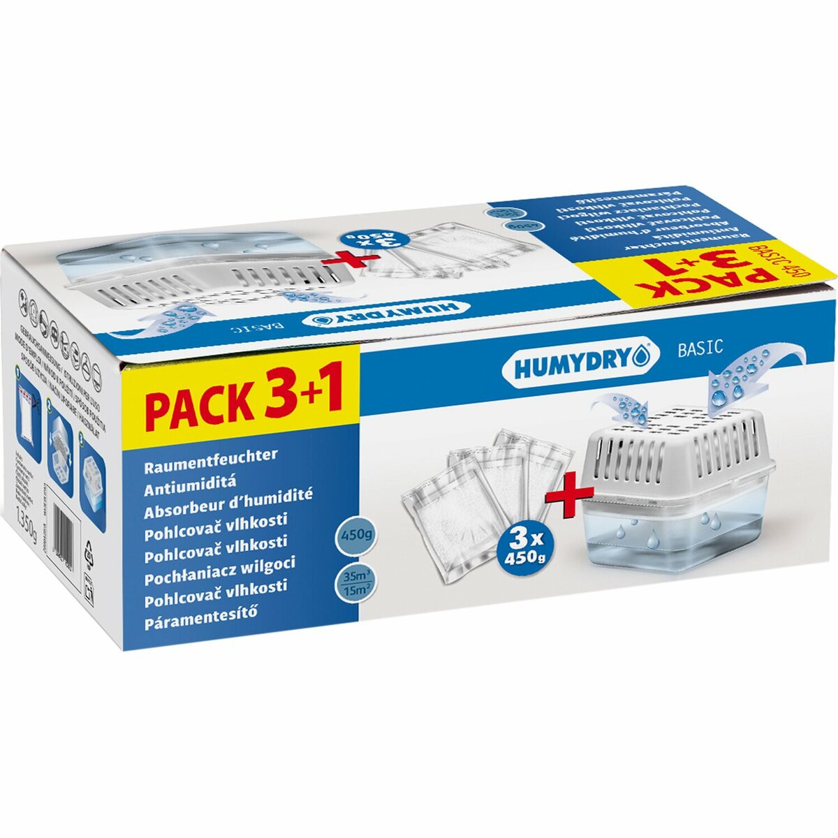 Bild 1 von Humydry Raumentfeuchter Basic Set 4-teilig