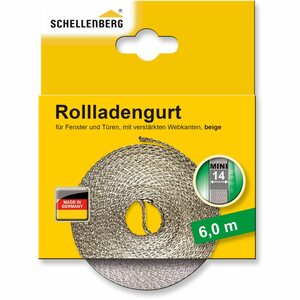 Schellenberg Rollladengurt Mini 14 mm 6 m Beige