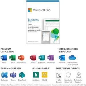 Microsoft Office 365 Business Standart (1 Nutzer/4 Ger&auml_te) Jahresabonnement&#10_&nbsp_