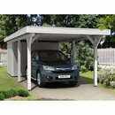 Bild 1 von Skan Holz Carport Spessart 355 cm x 846 cm mit Abstellraum Weiß