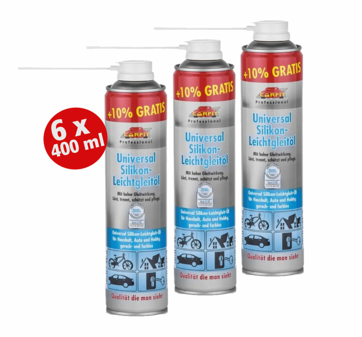 Bild 1 von Carfit Professional Universal Silikon-Leichtgleitöl 3er Set