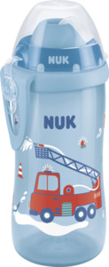 NUK Flexi Cup mit weichem Trinkhalm, blau, ab 12 Monaten