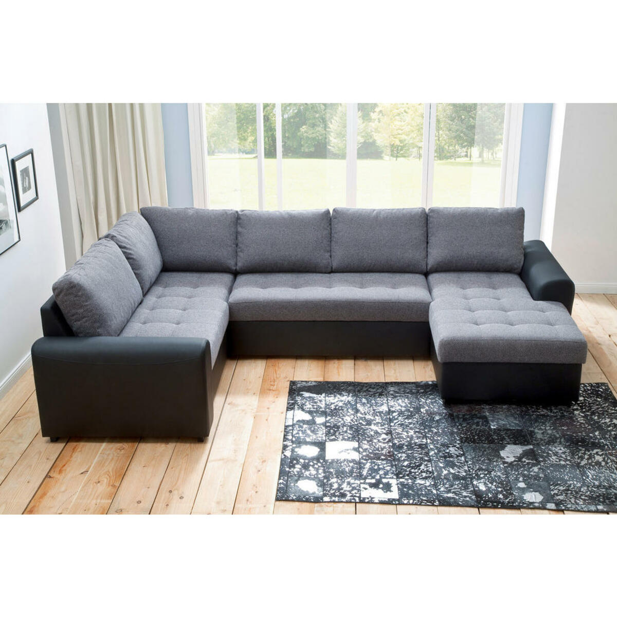 Bild 1 von Wohnlandschaft Molly grau/schwarz