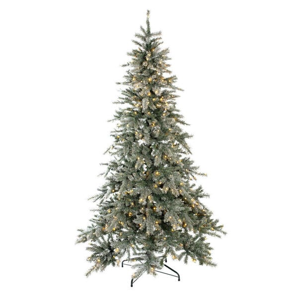 Bild 1 von Evergreen Weihnachtsbaum Fichte Frost grün PVC H/D: ca. 210x134 cm