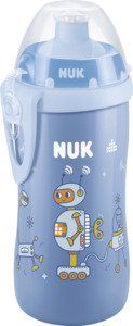 NUK Junior Cup, mit Push-Pull-Tülle, blau, ab 18 Monaten