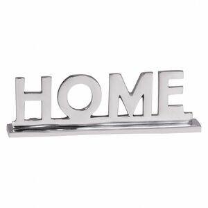 WOHNLING Home Deko Schriftzug Design Wohnzimmer Ess-Tisch- Dekoration Wohnung Alu Aluminium Wohndeko