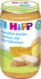 HiPP Bio Menü Kartoffel-Kürbis-Gemüse mit Bio-Hühnchen 0.54 EUR/100 g (6 x 250.00g)