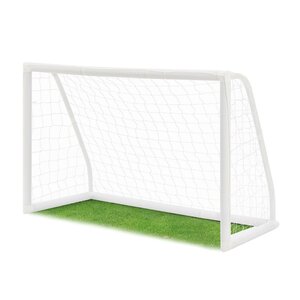 ArtSport Fußballtor 180 x 120 cm mit Netz für Garten in Weiß, inklusive praktischer Tragetasche