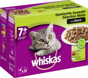 Whiskas 7+ Fisch & Fleischauswahl in Sauce Multipack 2.74 EUR/1 kg