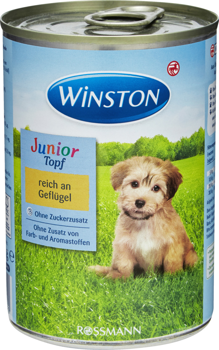 Bild 1 von Winston Schlemmertopf Junior mit Geflügel 1.23 EUR/1 kg (12 x 400.00g)