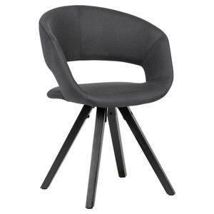 Stuhl schwarz B/H/T: ca. 50x80x56 cm