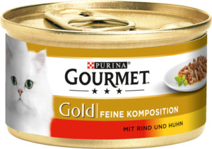 Gourmet Gold Feine Komposition mit Rind & Huhn 0.58 EUR/100 g (12 x 85.00g)